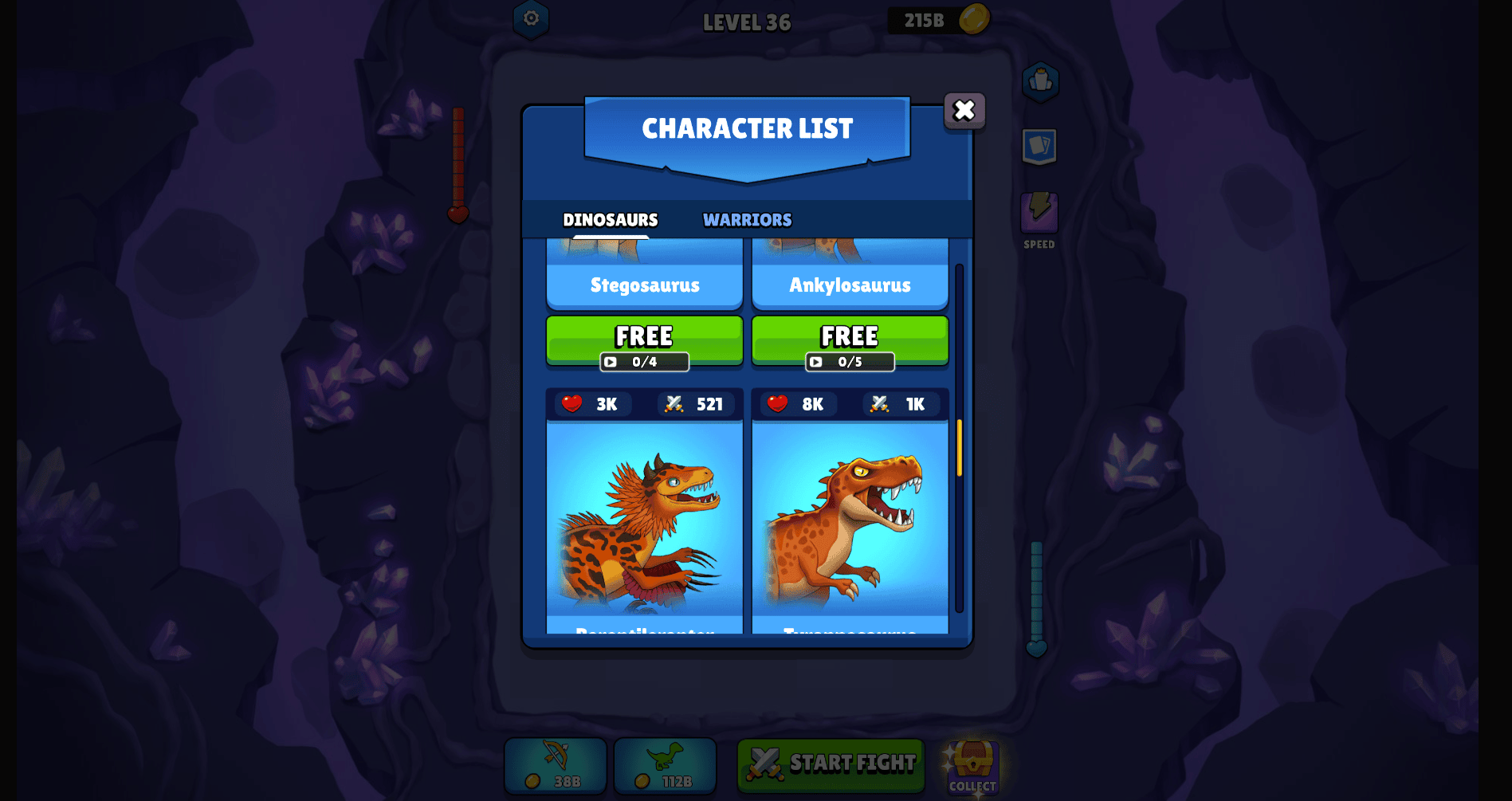 Dinosaurs Merge Master merge board