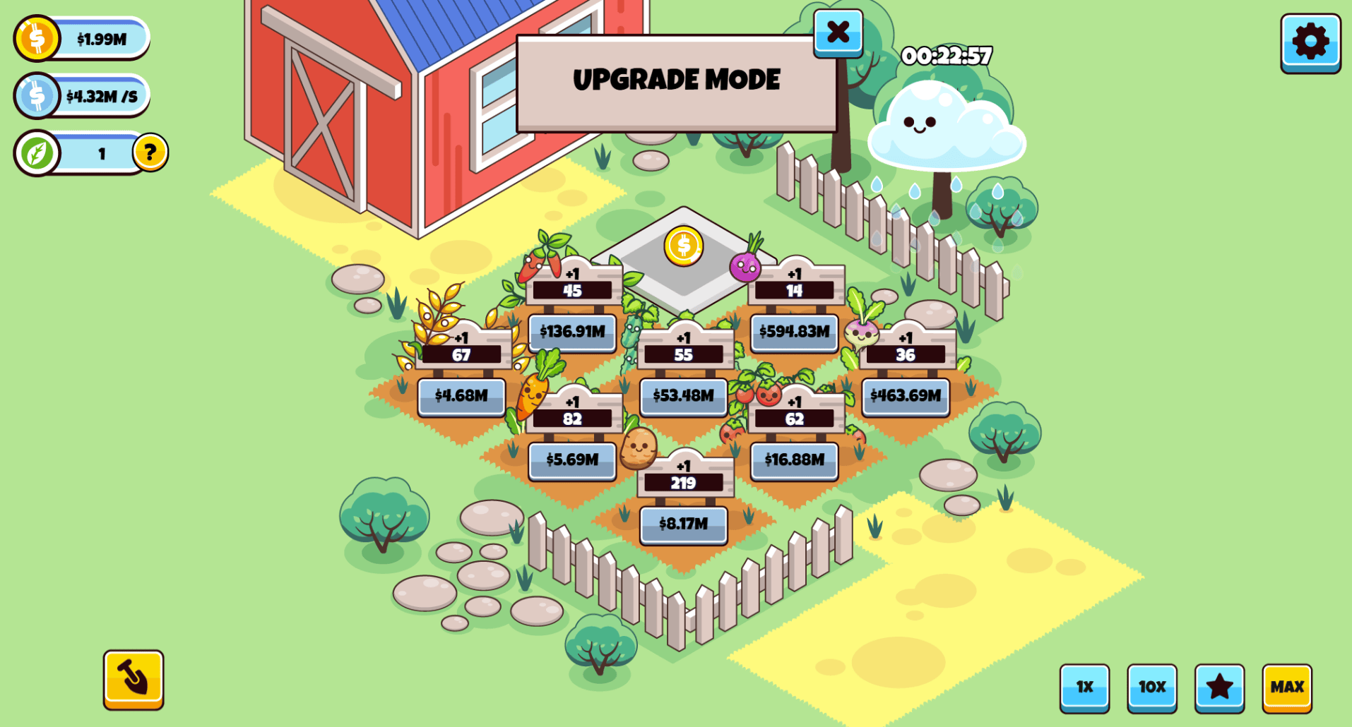 Planting crops