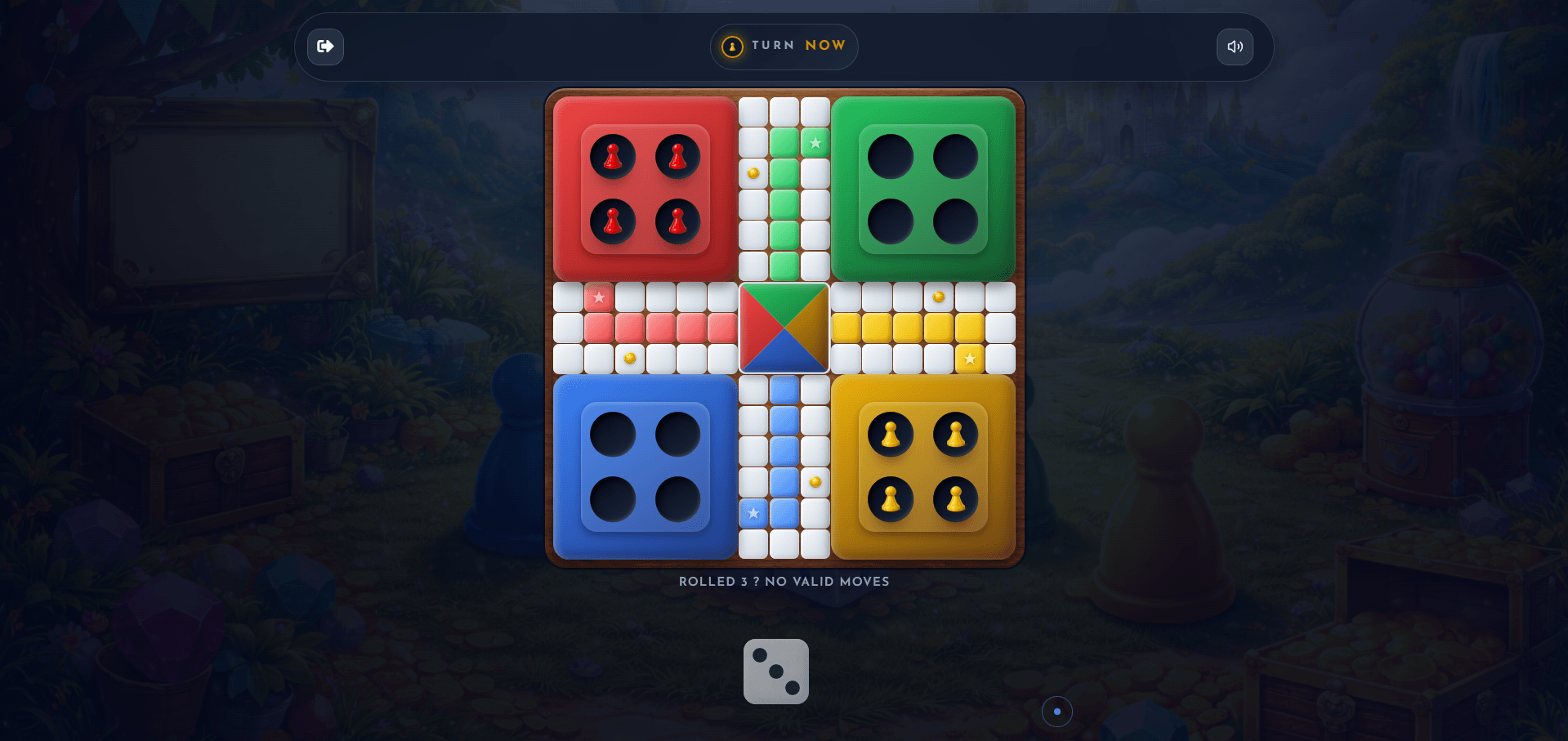 Moving tokens in Royal Ludo