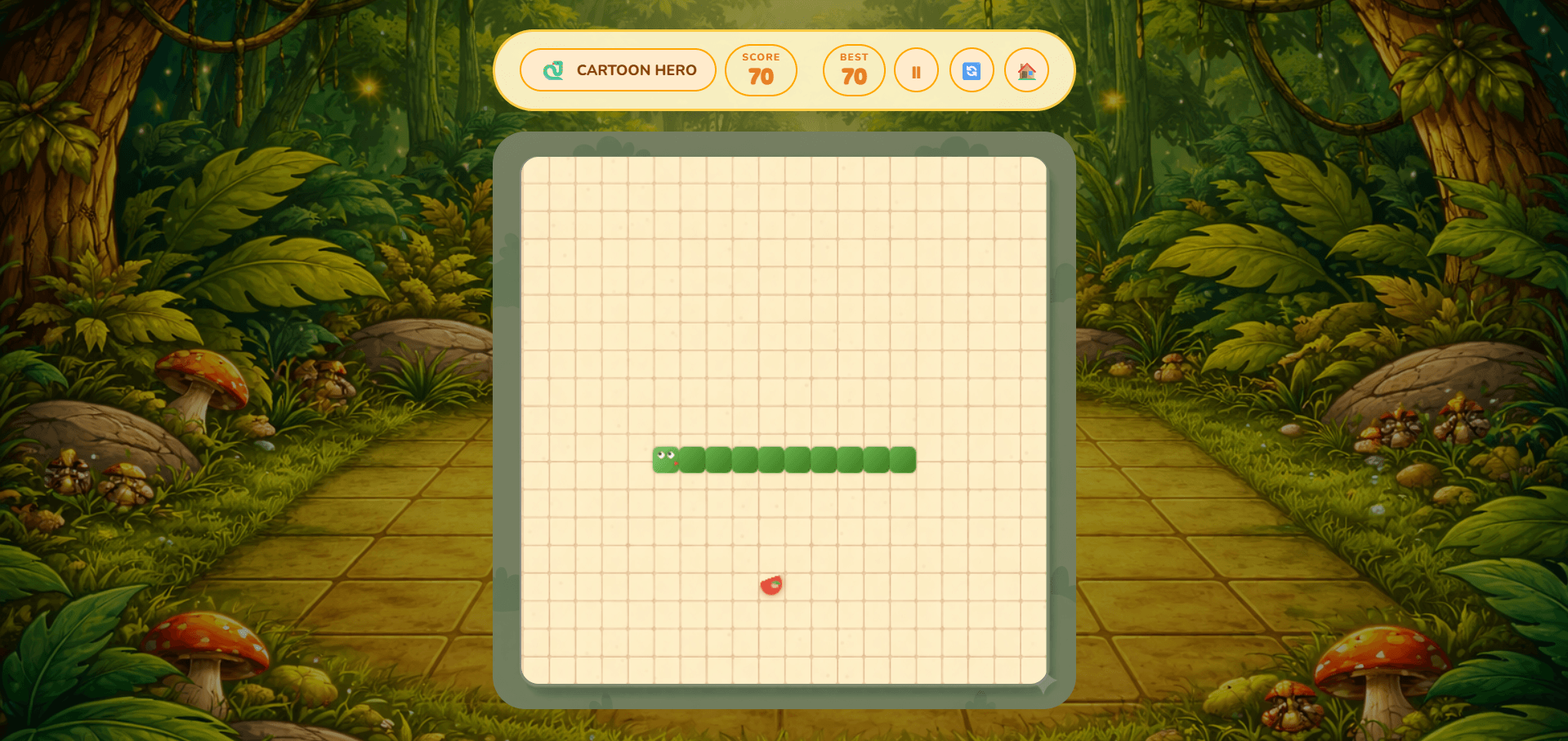 Collect apples and grow your snake