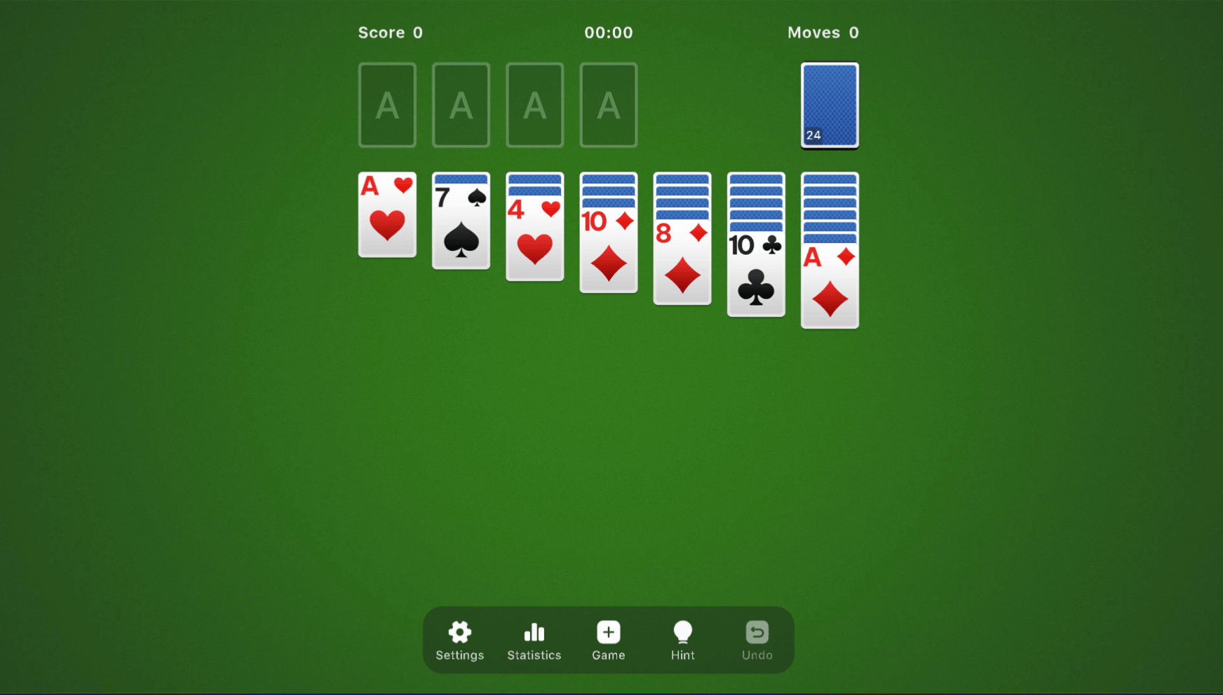 Stacking cards in Solitaire