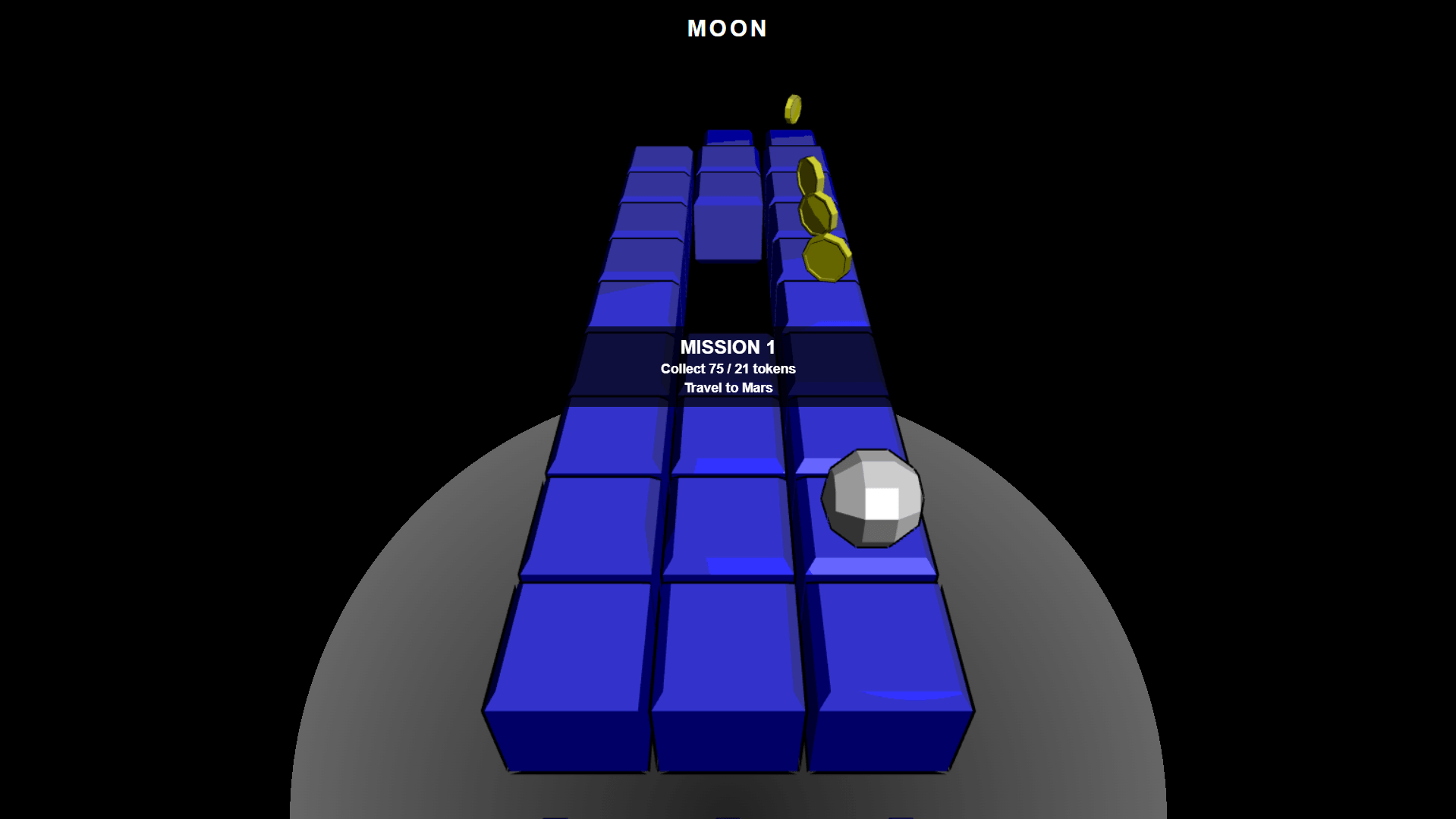 Dodging obstacles and collecting coins in Spacecraft