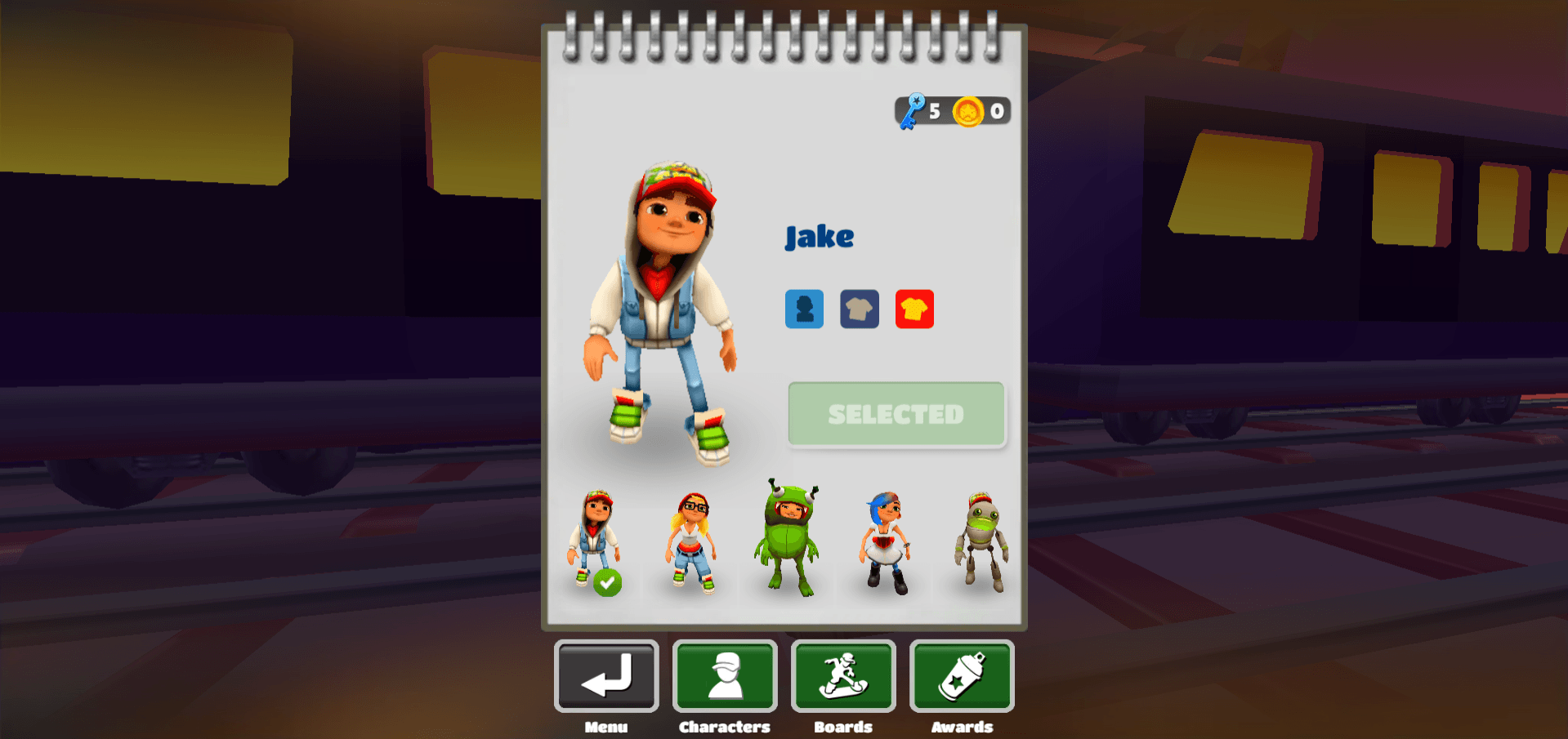 Subway Surfers Vegas Queen track view