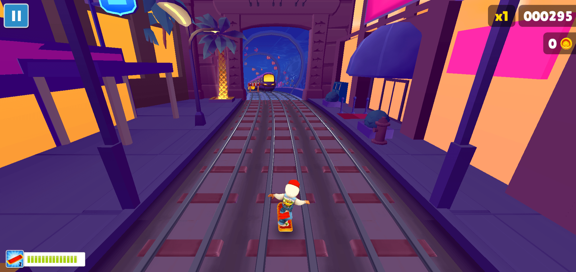 Subway Surfers Vegas Queen power-up scene