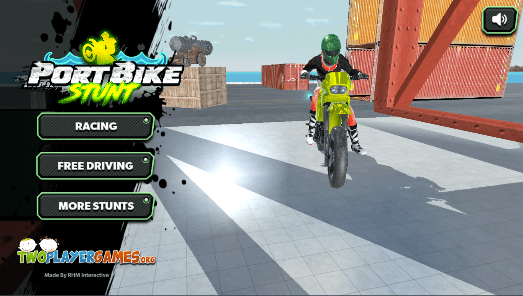 Port Bike Stunt racing gameplay